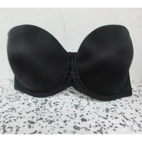 Vanity Fair Strapless 74380 Beauty Back  Bra  Black Size 38DD New!!! - Picture 1 of 2